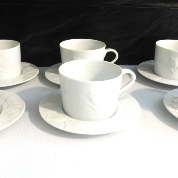 6x 1979 Block Spal TEACUP & SAUCER Set of 6 PRIMAVERA Tulip Flower Herbal Tea Ba - Picture 10 of 14